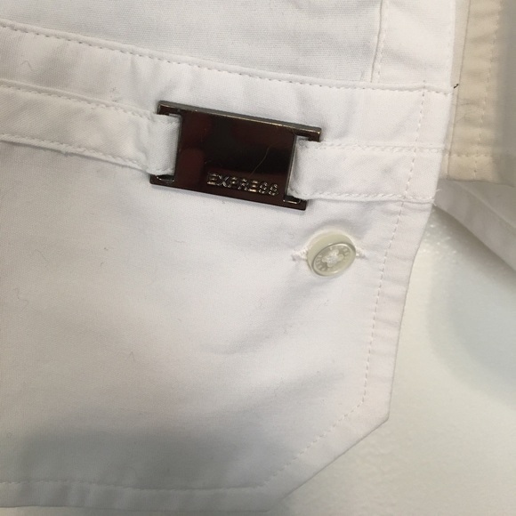 Express White Button Down - size XS, EUC - Picture 2 of 8